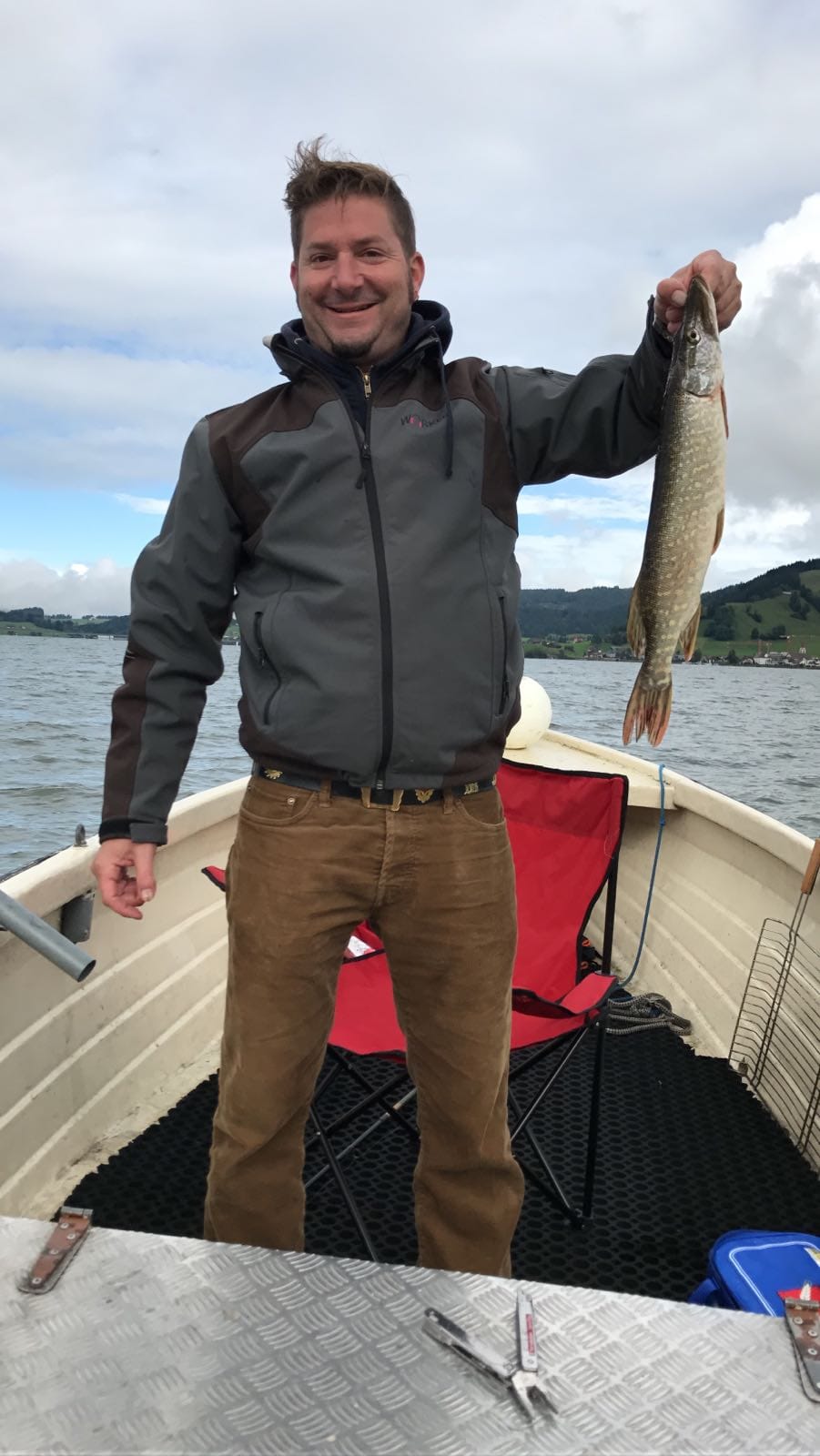 Fischen auf dem Boot