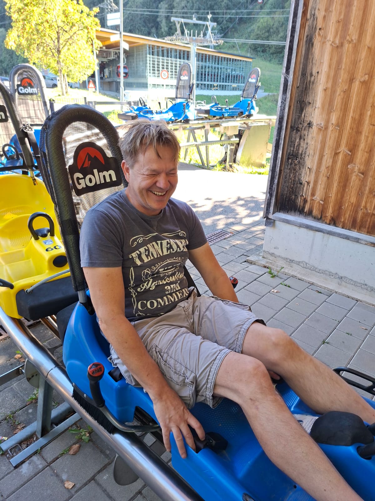 Der Organisator hat Spass
